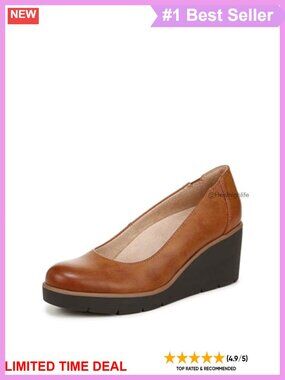 Wedge Heel Round Toe Pull-On Casual Walking Shoe